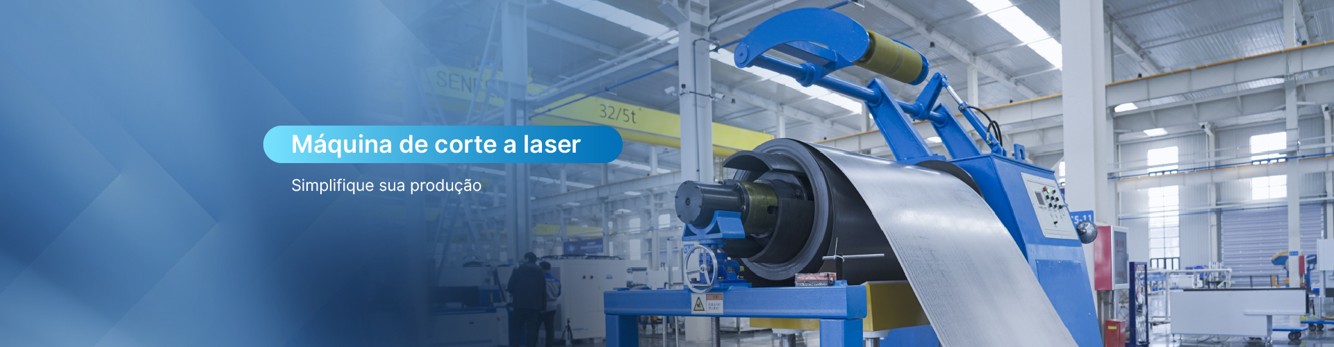 Máquina de corte a laser alimentada por bobina 