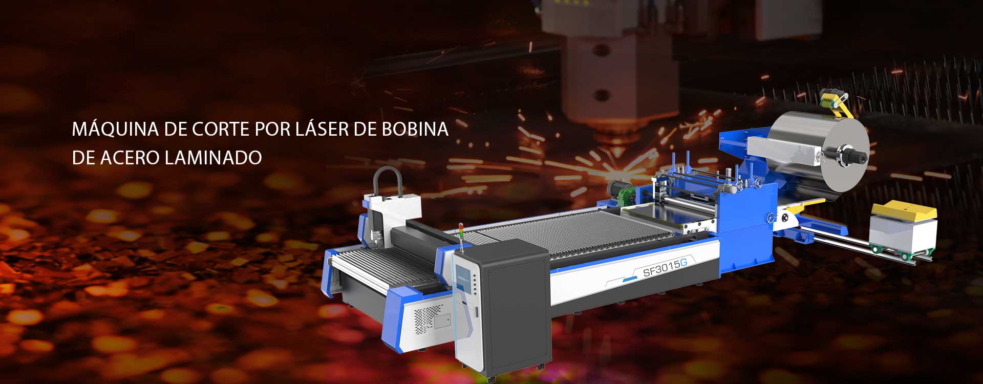Máquina de corte a laser de fibra para bobinas laminadas