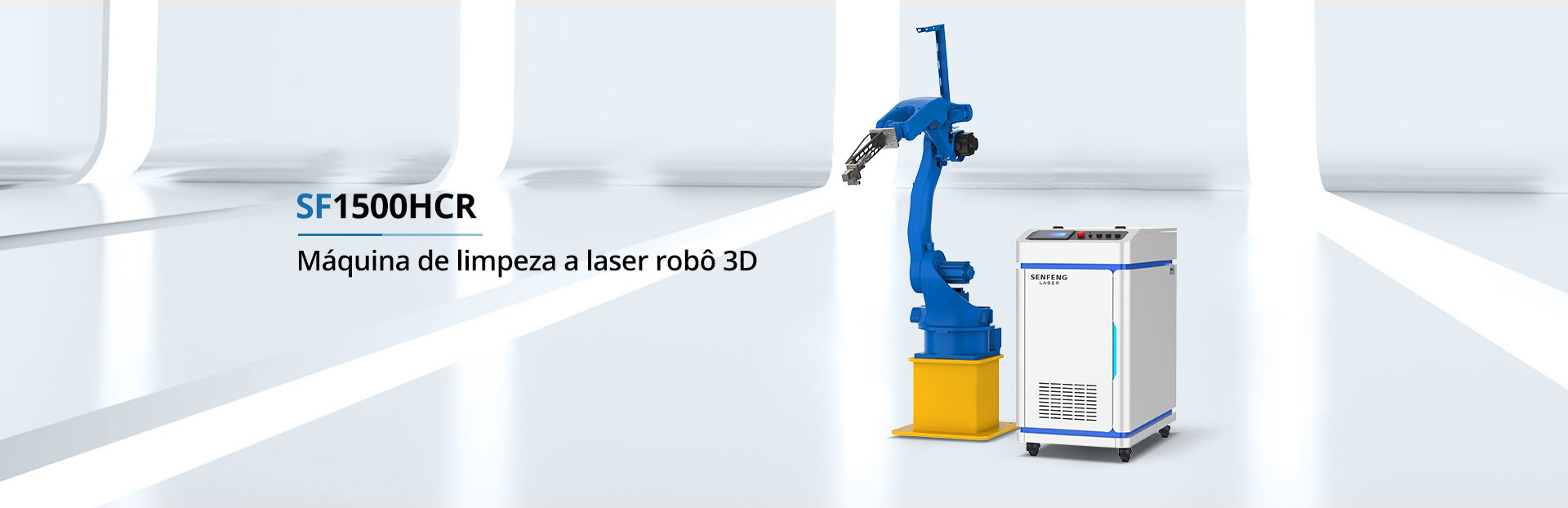 Máquina de limpeza a laser robô 3D