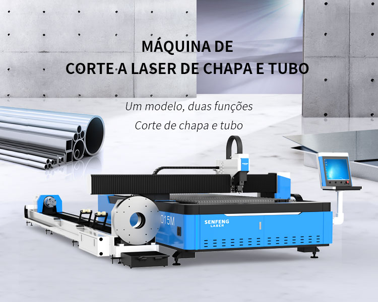 Máquina de corte a laser de chapa e tubo